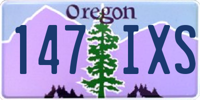 OR license plate 147IXS