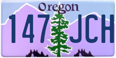 OR license plate 147JCH