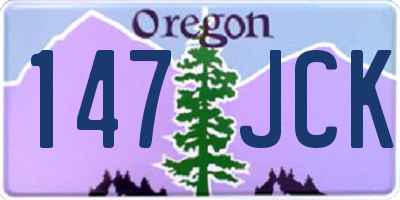OR license plate 147JCK