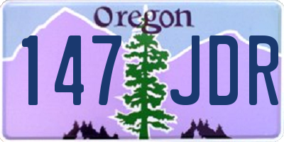 OR license plate 147JDR