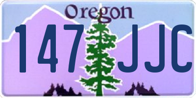 OR license plate 147JJC