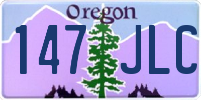 OR license plate 147JLC