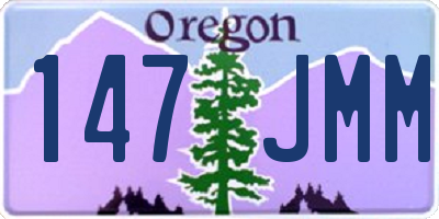OR license plate 147JMM