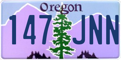 OR license plate 147JNN