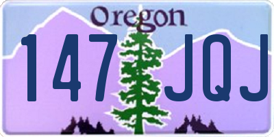 OR license plate 147JQJ