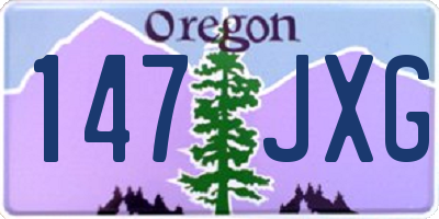 OR license plate 147JXG