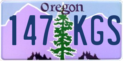 OR license plate 147KGS