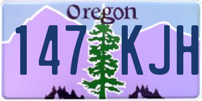 OR license plate 147KJH