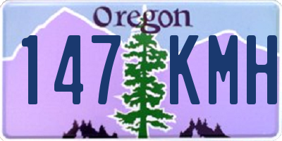 OR license plate 147KMH