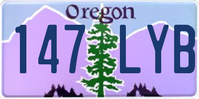 OR license plate 147LYB