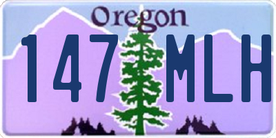 OR license plate 147MLH