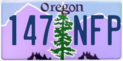 OR license plate 147NFP