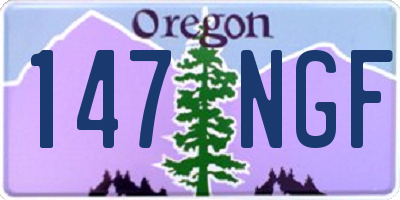OR license plate 147NGF