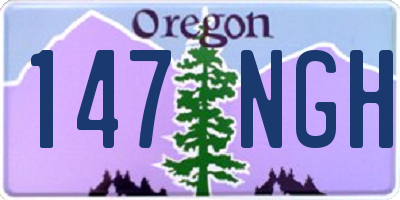 OR license plate 147NGH