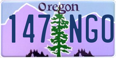 OR license plate 147NGO