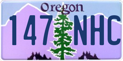 OR license plate 147NHC