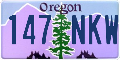 OR license plate 147NKW