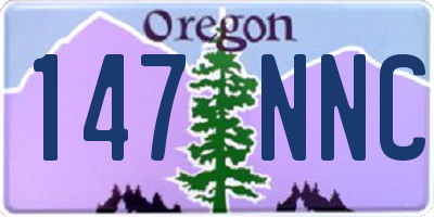 OR license plate 147NNC