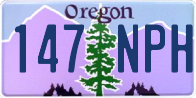 OR license plate 147NPH