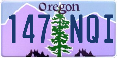 OR license plate 147NQI