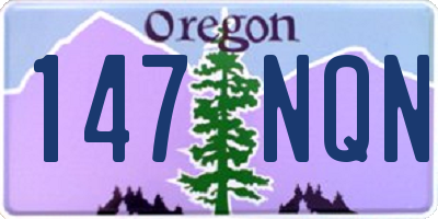 OR license plate 147NQN