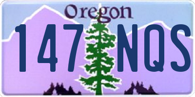 OR license plate 147NQS