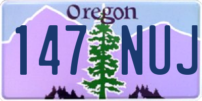OR license plate 147NUJ