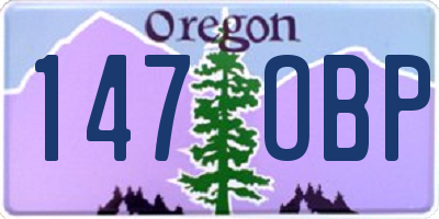 OR license plate 147OBP