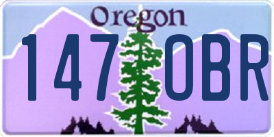 OR license plate 147OBR