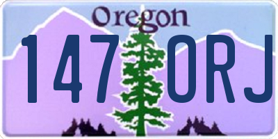 OR license plate 147ORJ