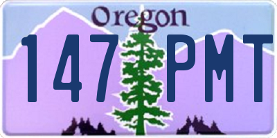 OR license plate 147PMT