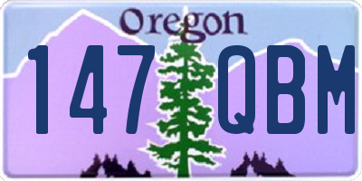 OR license plate 147QBM