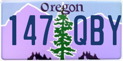 OR license plate 147QBY