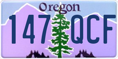 OR license plate 147QCF