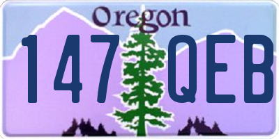 OR license plate 147QEB