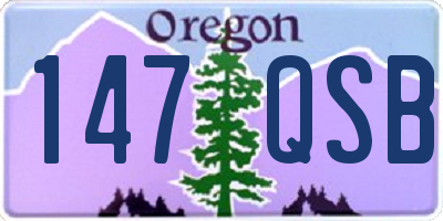 OR license plate 147QSB