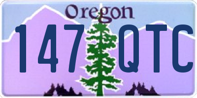 OR license plate 147QTC