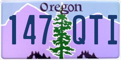 OR license plate 147QTI