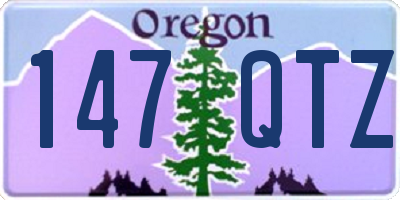 OR license plate 147QTZ