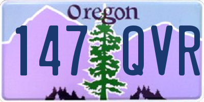 OR license plate 147QVR