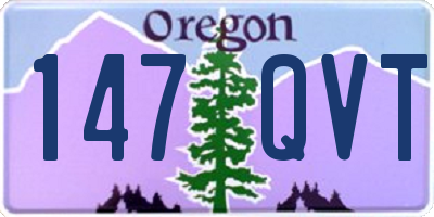 OR license plate 147QVT