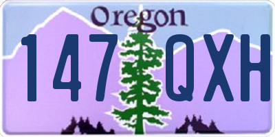 OR license plate 147QXH