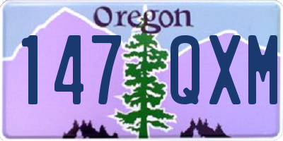 OR license plate 147QXM