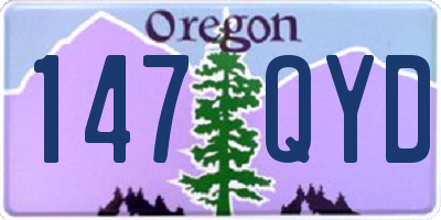 OR license plate 147QYD
