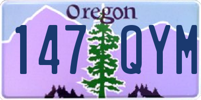 OR license plate 147QYM