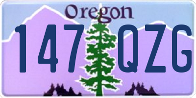 OR license plate 147QZG