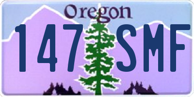 OR license plate 147SMF