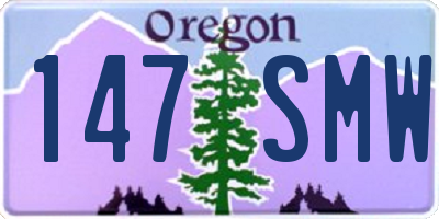 OR license plate 147SMW