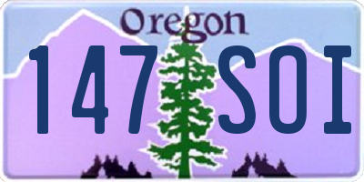 OR license plate 147SOI