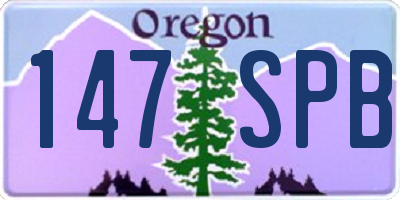 OR license plate 147SPB